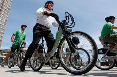 The Hubway bike share program launched in Boston in 2011. (AP File)
