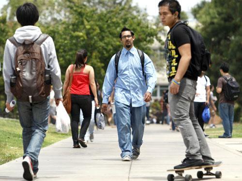 Students at the University of California-Riverside, June 2, 2010. (AP)