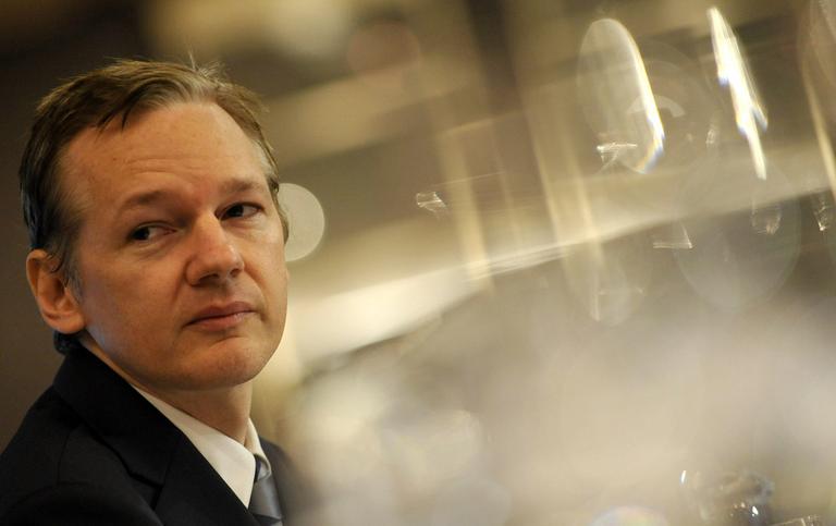 WikiLeaks founder Julian Assange speaks during a news conference in London in October. (AP)