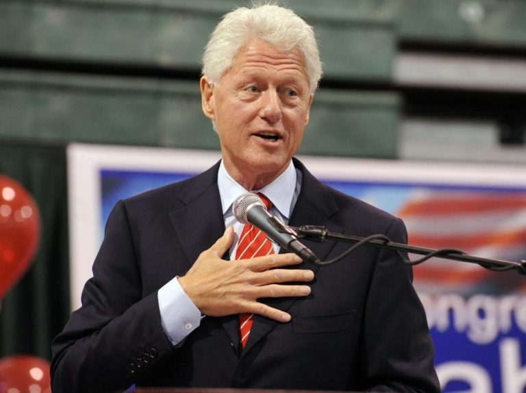 Former President Bill Clinton at a rally in support of first-term Democratic Rep. Mike McMahon in New York.  (AP)