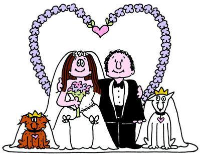 Cathy and Irving, the lead characters in the &quot;Cathy&quot; comic strip drawn by Cathy Guisewite, preparing to tie the knot. (AP)