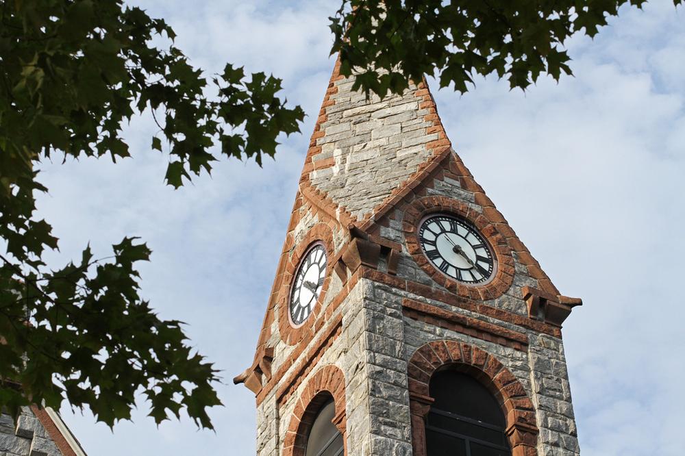 The Old Chapel at UMass Amherst sure is pretty. But it's falling apart. (Andrew Phelps/WBUR)