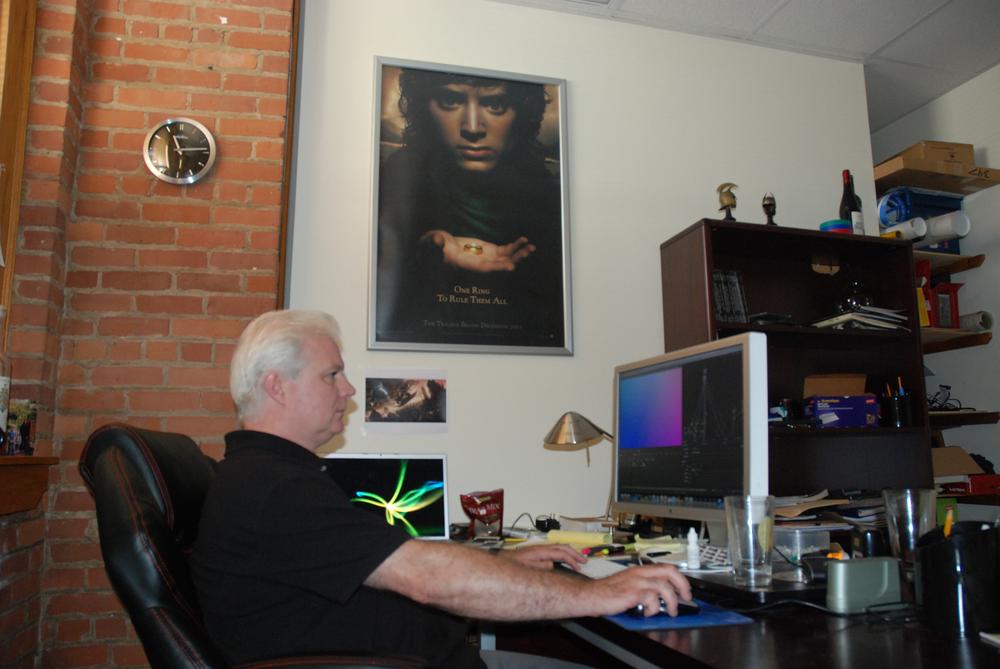 Sandbox FX is located in Pittsfield, where founder John Nugent created mystical visual effects for films like &quot;The Matrix&quot; and &quot;Lord of the Rings: Return of the King.&quot; (Andrea Shea/WBUR)