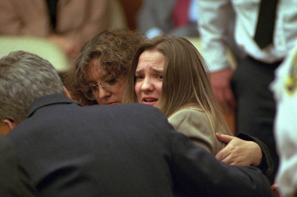British au pair Louise Woodward as she is sentenced in 1997. (AP)