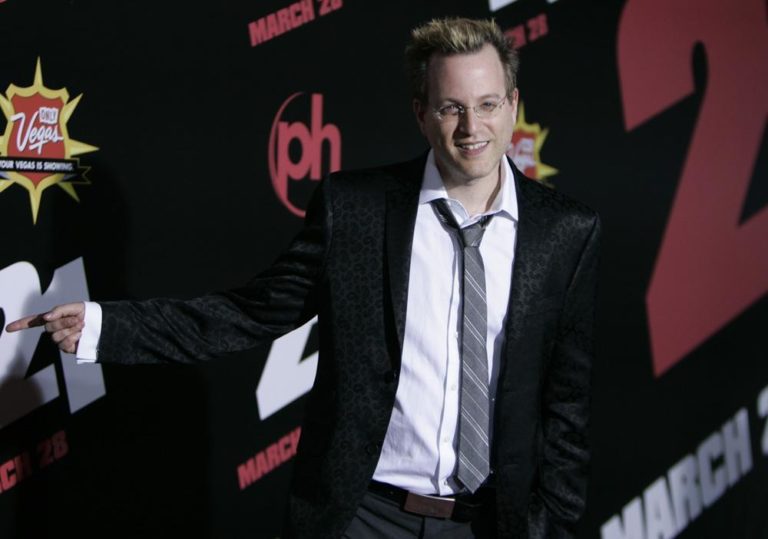 Ben Mezrich, arrives for the premiere of  &quot;21,&quot; the first of his books to be made into a movie. (AP)