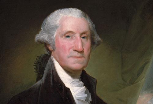 George Washington, in a 1795 portrait by Gilbert Stuart. (Metropolitan Museum of Art)