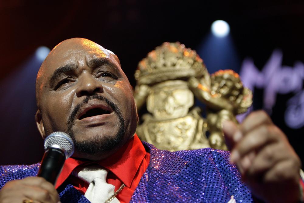 U.S. soul legend Solomon Burke performs on stage during the 41th Montreux Jazz Festival in Montreux, Switzerland, July 2007. (AP)
