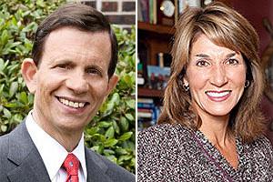 Treasurer candidates Steve Grossman and Karyn Polito. (Courtesy)