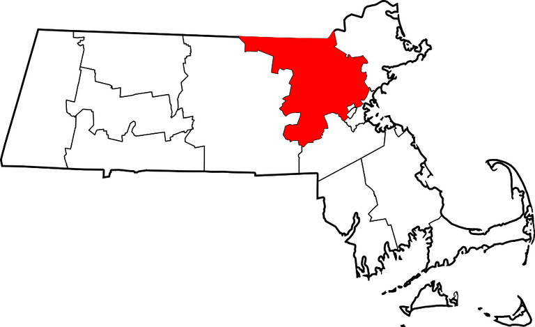 Map of Middlesex County
