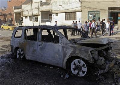 A string of bombings targeted Christian houses in Baghdad killing and wounding several people, police said. (AP Photo)