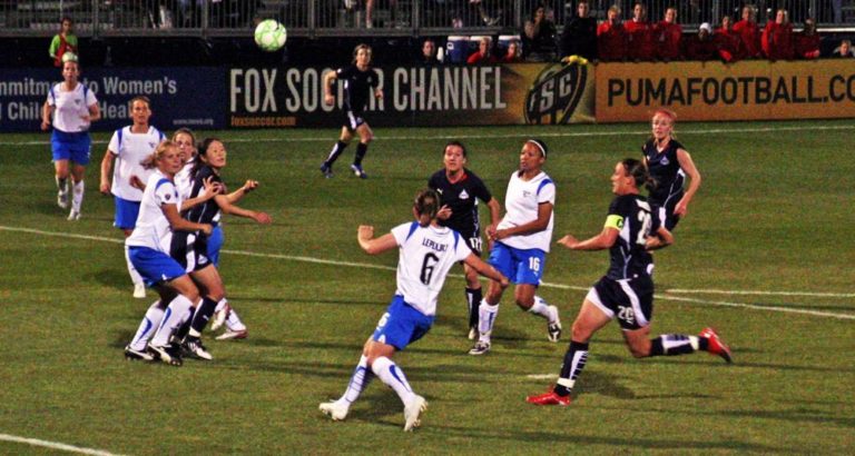 The Washington Freedom take on the Boston Breakers in a Womens Professional Soccer match. (Mobilus In Mobili/Flickr)