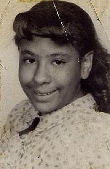 Marie Evans, 10, in 1958. 
