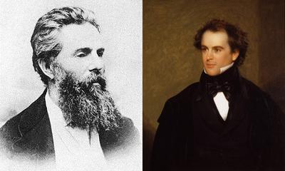 Herman Melville and Nathaniel Hawthorne (WikiMedia Commons, AP)