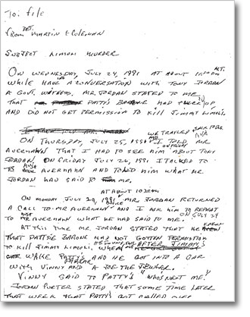 This 1991 police report could have acquitted Vincent Ferrara, but it never made it to trial.