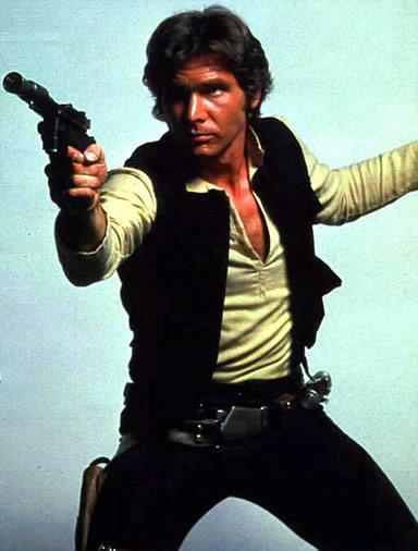 Han Solo, played by Harrison Ford in Star Wars. (Star Wars Generation One)