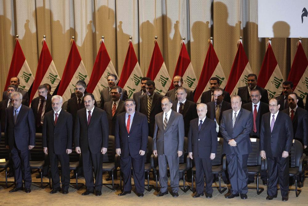The new Iraqi government is sworn in in Baghdad, Iraq. (AP)