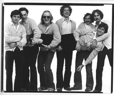 The editors of National Lampoon c.1976. Photo by Chris Callis. (Courtesy Rick Meyerowitz)