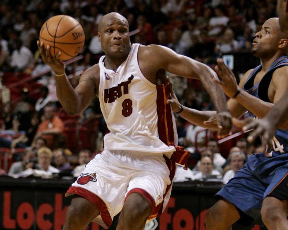 Antoine Walker&#039;s resume includes two seasons with the Miami Heat. His current employer is the Idaho Stampede of the NBA Development League. (AP Photo) 