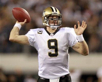 New Orleans Saints quarterback Drew Brees was named Sports Illustrated&#039;s Sportsman of the Year Tuesday. (AP Photo/Mike Fuentes)