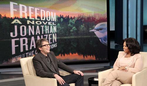 Author Jonathan Franzen during taping of &quot;The Oprah Winfrey Show&quot; in Chicago, Nov. 19, 2010. (AP Photo/Harpo Productions Inc.)