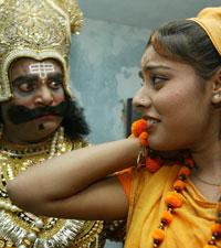 Theater performance of the &quot;Ramayana,&quot; in India. (AP)