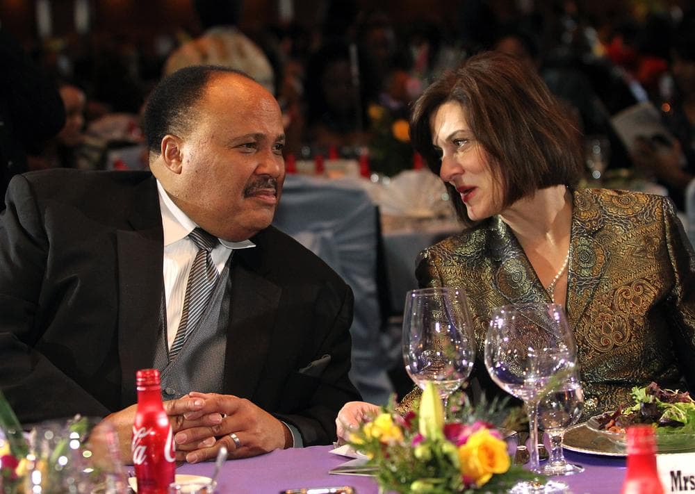 Victoria Kennedy and Martin Luther King, III attend the King Center's Annual Salute to Greatness Awards Dinner on Saturday, Jan. 15, 2011 in Atlanta.  Kennedy accepted the award, posthumously, for her late husband Sen. Ted Kennedy.   (AP Photo/Jenni Girtman)