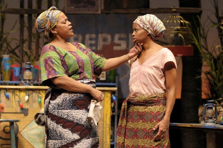 Tonye Patano and Carla Duren in &quot;Ruined&quot; at the Huntington Theatre Company (Kevin Berne/Boston University)