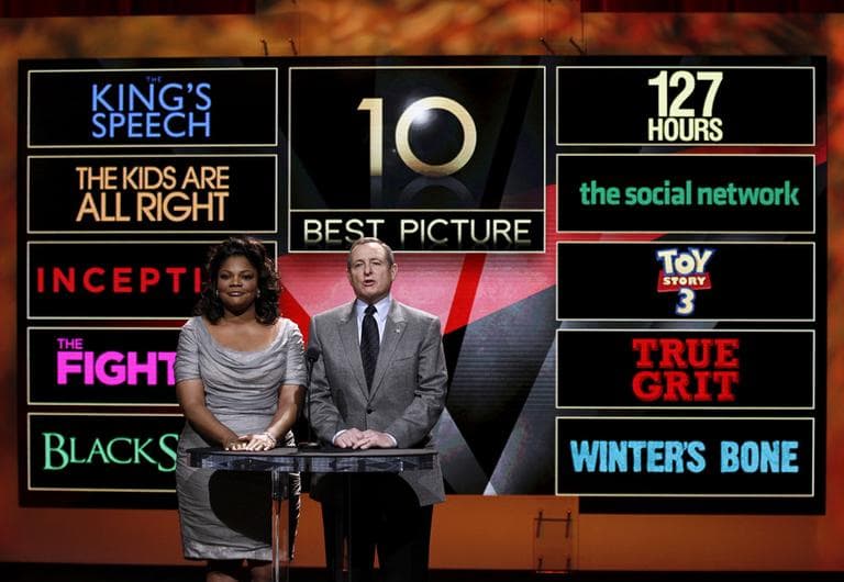 Actress Mo'Nique and The Academy of Motion Picture Arts and Sciences President Tom Sherak announce the nominations for The 83rd Annual Academy Awards on Tuesday. (AP)