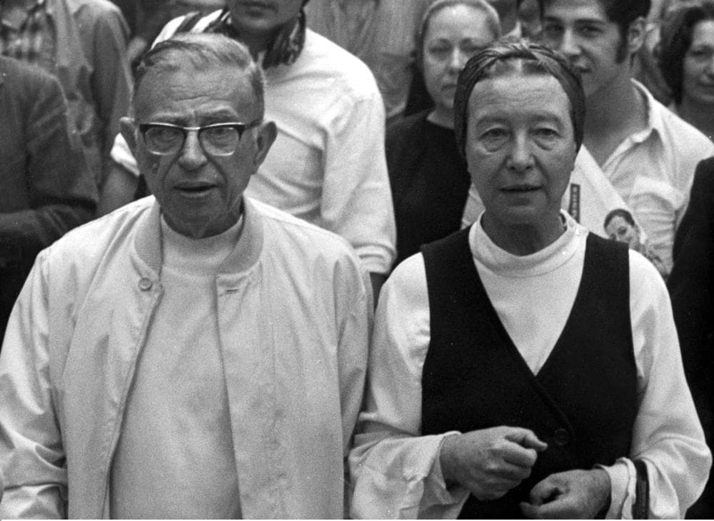 Writer and philosopher Jean-Paul Sartre, left, had a longtime, open relationship with philosopher Simone de Beauvoir.(AP)