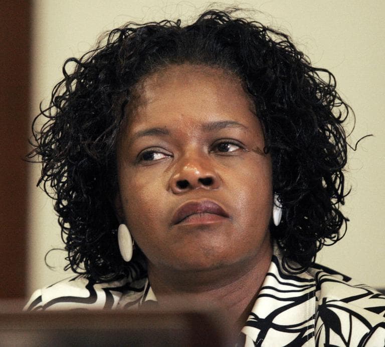 In this 2007 file photo, state Sen. Dianne Wilkerson listens during a hearing at the State House. (AP)