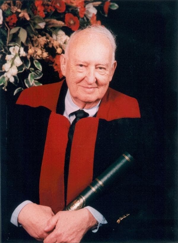 Charles Marcel Poser upon his induction into the Royal Society of Medicine in Edinburgh