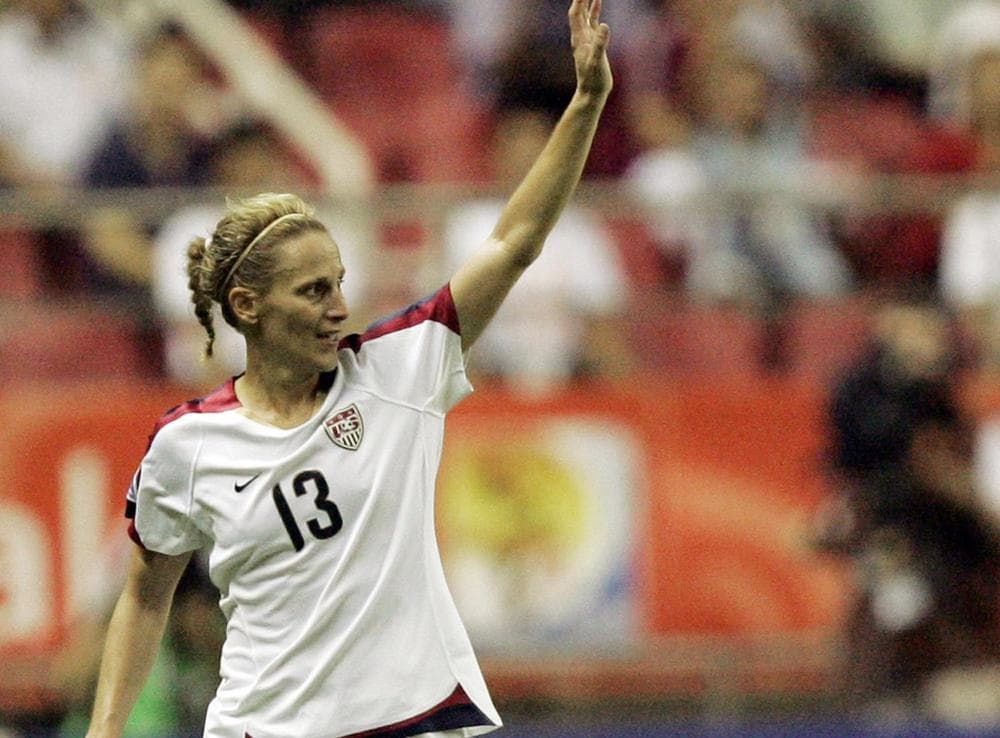 Kristine Lilly at the 2007 Women's World Cup.  (AP)