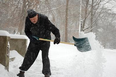 Shoveling snow can be dangerous to your health