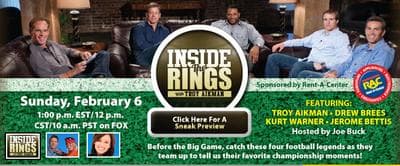 &quot;Inside the Rings with Troy Aikman&quot; will air on FOX before the Super Bowl pregame show. 