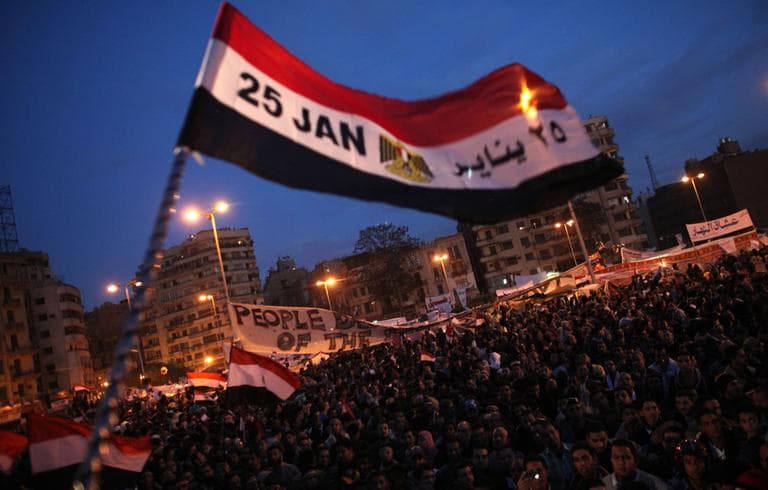 Anti-government protesters pack Tahrir Square in Cairo urging President Hosni Mubarak to resign. (AP)
