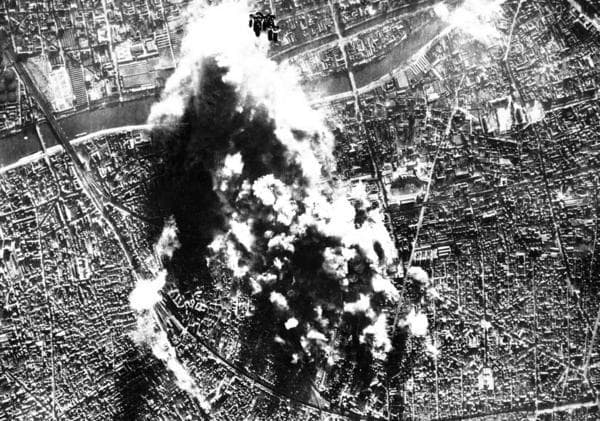 World War Two bombing near Paris