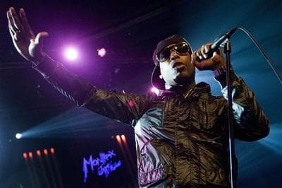 Hip hop singer Talib Kweli performs in Montreux, Switzerland. (AP)