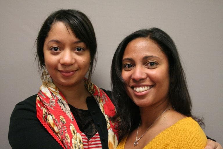 Orpha Rivera, left, with her older sister, Kathleen Rivera Cruz (Courtesy StoryCorps)