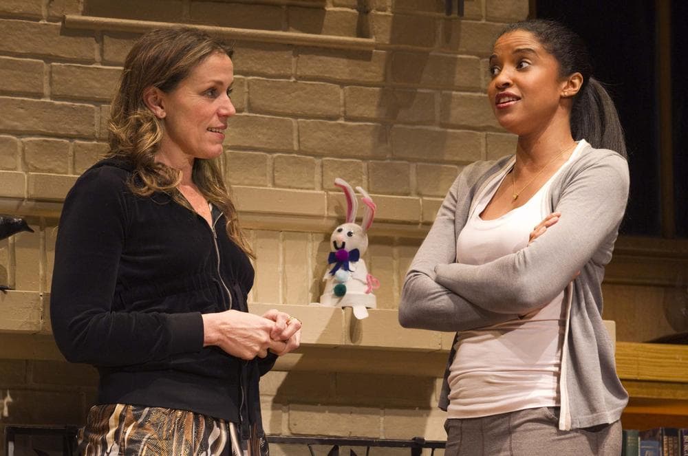 Frances McDormand (left) and Renee Elise Goldsberry in David Lindsay-Abaire's Good People at the Samuel J. Friedman Theatre in New York City. (© Joan Marcus.)