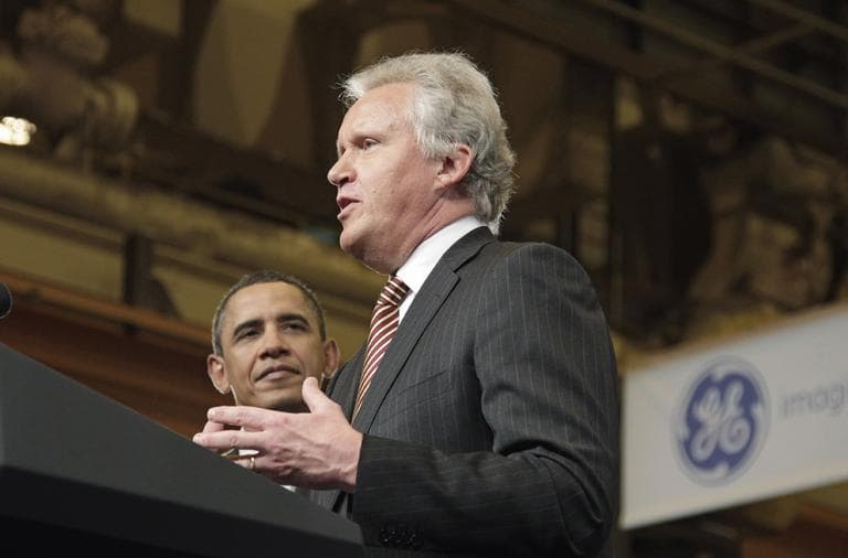 Jeffrey R. Immelt, right, General Electric's chief executive, was appointed by President Obama to head the President's Council on Jobs and Competitiveness. (AP)