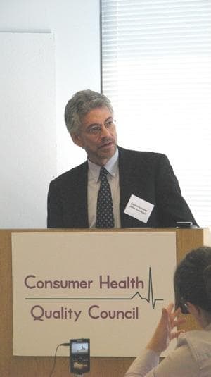 Public Health commissioner John Auerbach speaks at the council&#39;s 5th anniversary