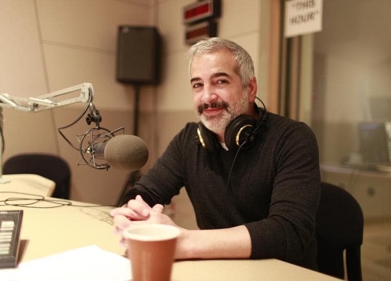 The New York Times' Anthony Shadid in the On Point studios. (Nicholas Dynan for WBUR)
