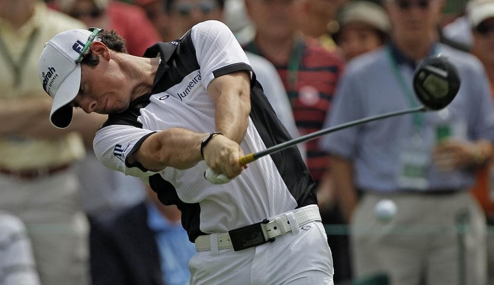 Rory McIlroy finished Day One of the Masters seven under par. (AP)