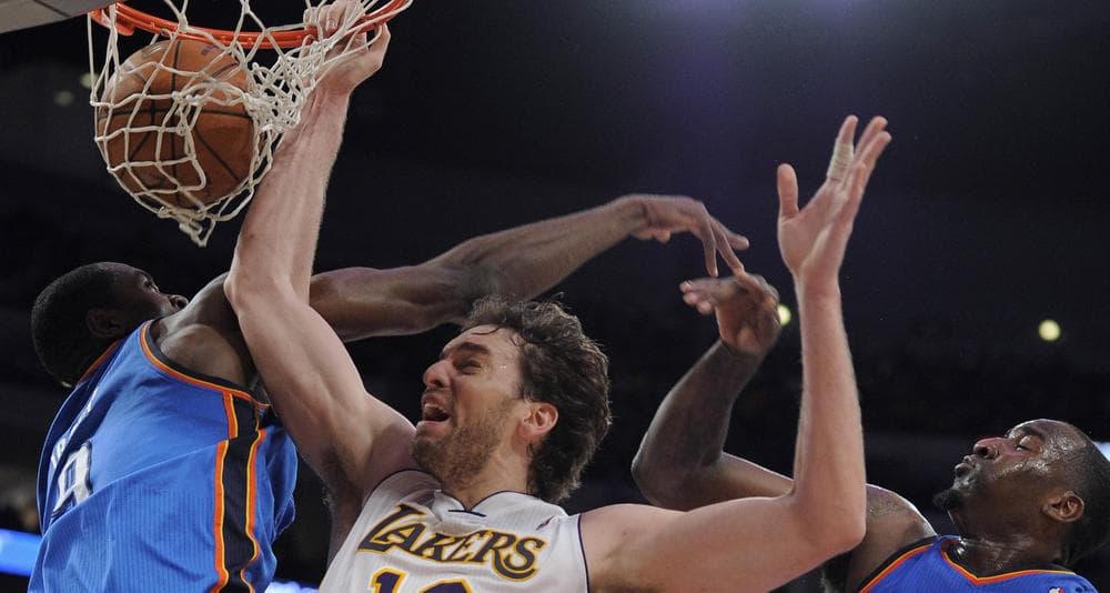 The Lakers lost five of their last seven games, including a thrashing at the hands of Oklahoma City. (AP)