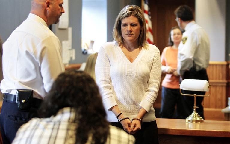 Kristen LaBrie looks at family and friends after being found guilty on all four criminal counts, including attempted murder at Lawrence Superior Court, Tuesday. (AP)