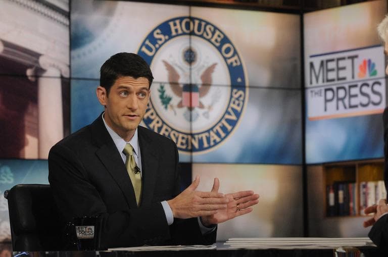 Republican Budget Committee Chairman Paul Ryan, R-Wis., talks about the budget on NBC's &quot;Meet the Press&quot; in Washington Sunday. (AP)