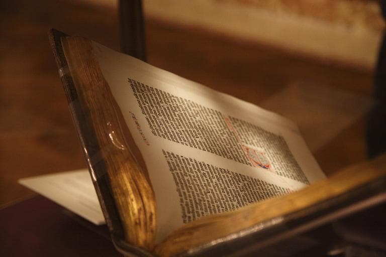 The Gutenberg bible (jmwk/Flickr)