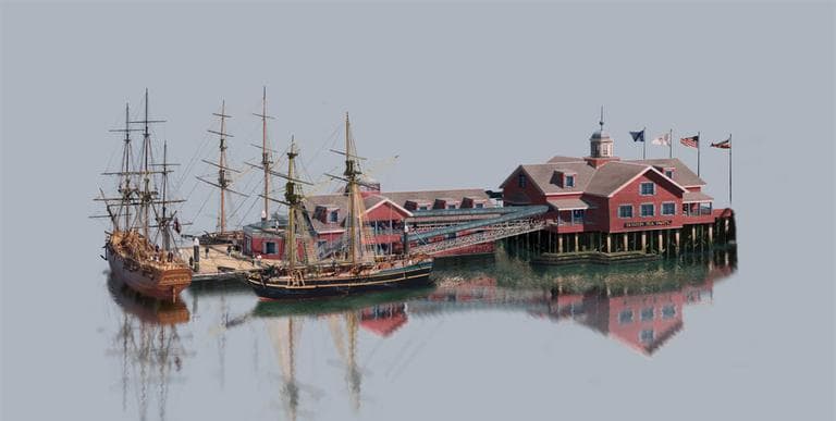 Rendering of the Boston Tea Party Ships &amp; Museum (Courtesy)