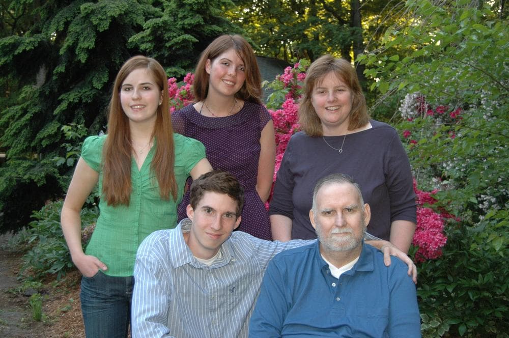 Now-late Vietnam veteran Charlie Sabatier (bottom right), with his family before his 2009 death. (Denise Brown)