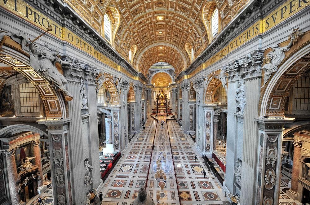 The view from inside St. Peter's Basilica. (AP)